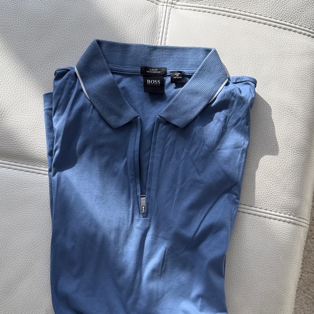 Boss Men's Polo Shirt in Sky Blue